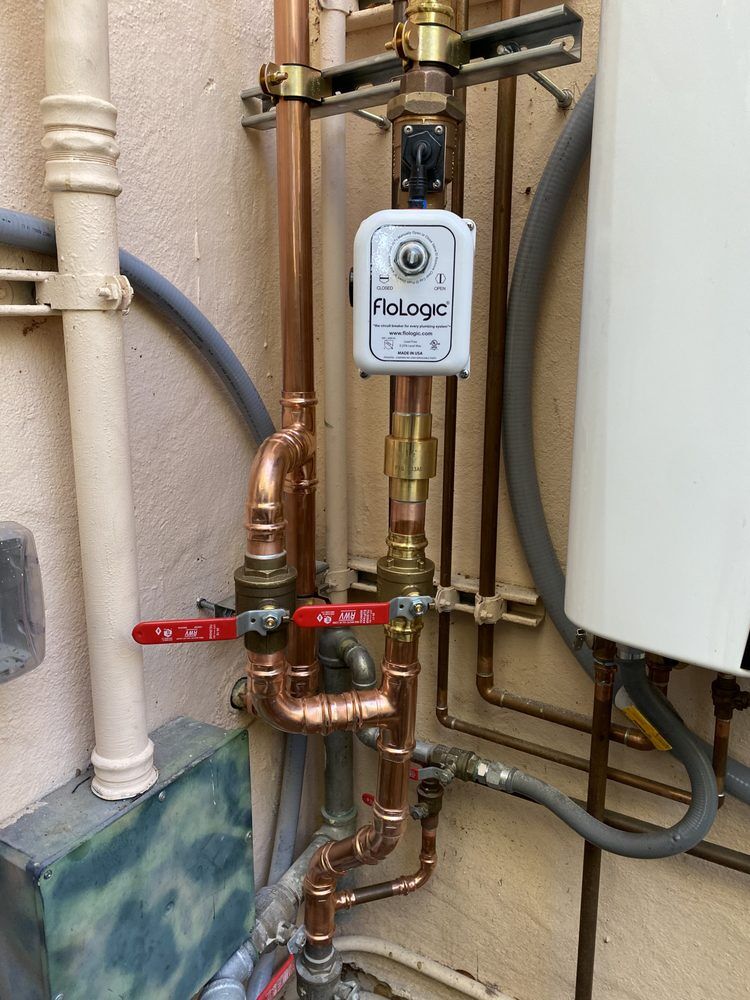 Supply piping with isolation shutoff valves